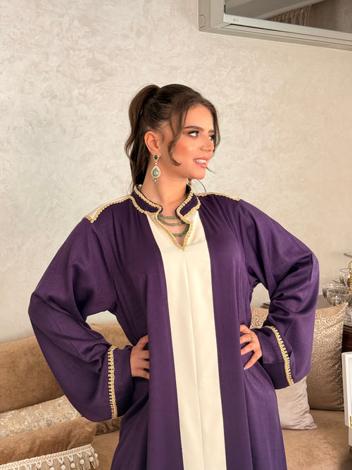 CAFTAN BLANC Mauve